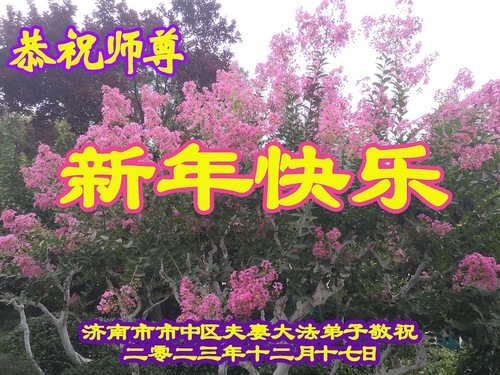 Image for article Практикующие Фалунь Дафа из города Цзинаня желают уважаемому Учителю Ли Хунчжи счастливого Нового года (21 поздравление)