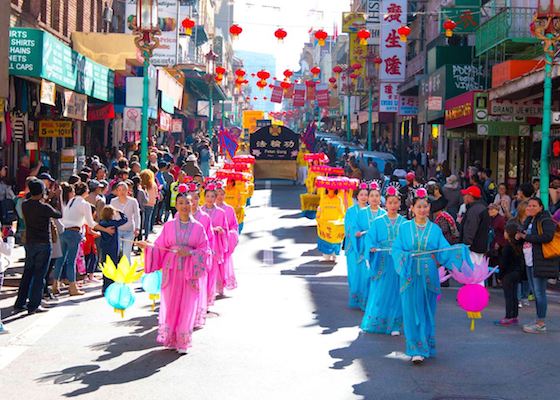 Image for article Сан-Франциско. Парад Фалуньгун в честь празднования китайского Нового года