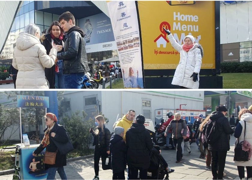 Image for article Румыния. Жители Бухареста осуждают преследование Фалунь Дафа в Китае