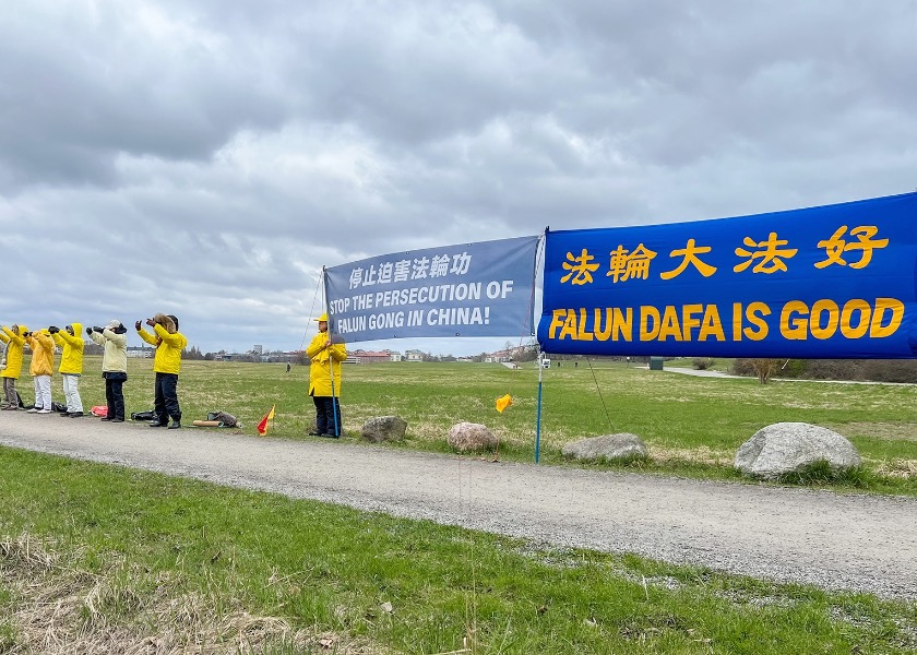 Image for article Швеция. Общественность поддерживает Фалуньгун во время мероприятий, посвящённых мирному обращению «25 апреля»