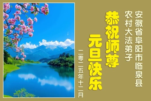 Image for article Практикующие Фалунь Дафа из сельских районов Китая поздравляют уважаемого Учителя Ли Хунчжи с наступающим Новым годом (76 поздравлений)