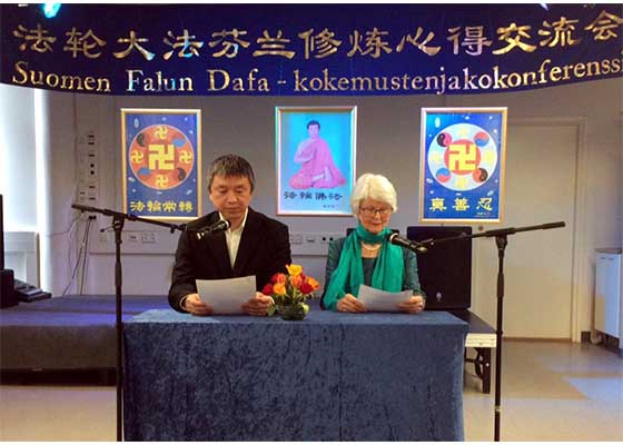 Image for article Финляндия. Помогая людям пробудиться, практикующие Фалунь Дафа повышаются в совершенствовании