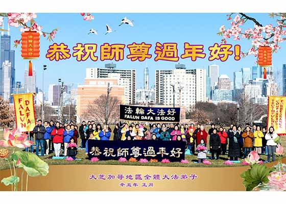 Image for article Чикаго. Практикующие Фалунь Дафа делятся историями самосовершенствования во время празднования Китайского Нового года