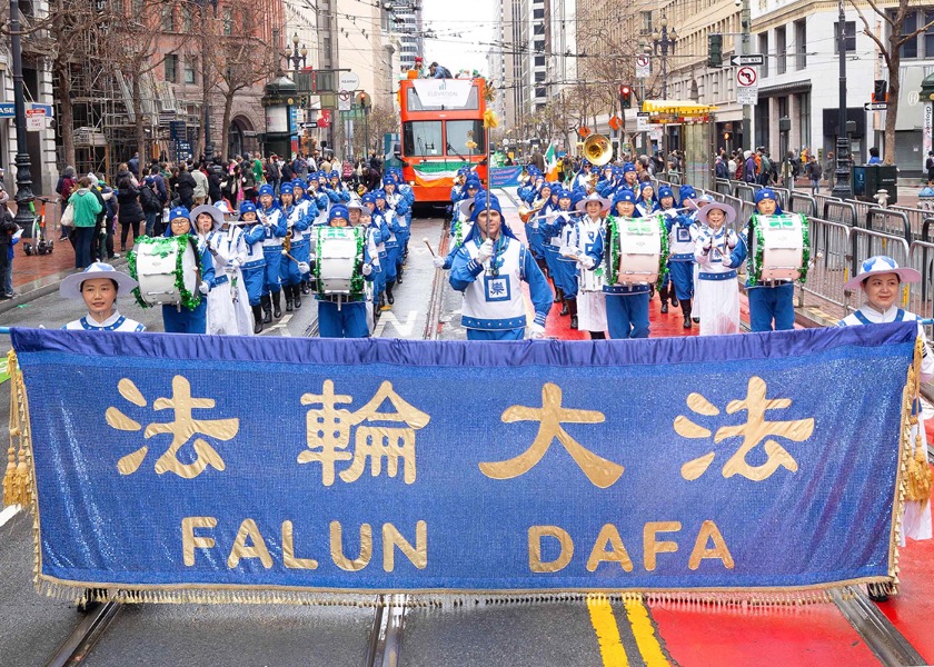 Image for article Калифорния. Духовой оркестр Тянь Го покорил сердца зрителей на параде в честь Дня святого Патрика в Сан-Франциско