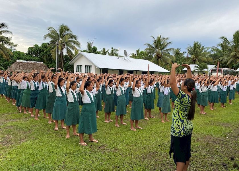 Image for article Практикующие из Новой Зеландии распространяют Фалунь Дафа в Самоа