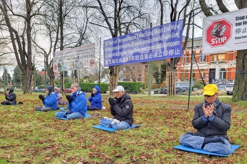 Image for article Бельгия. Мирный протест перед посольством Китая в День прав человека