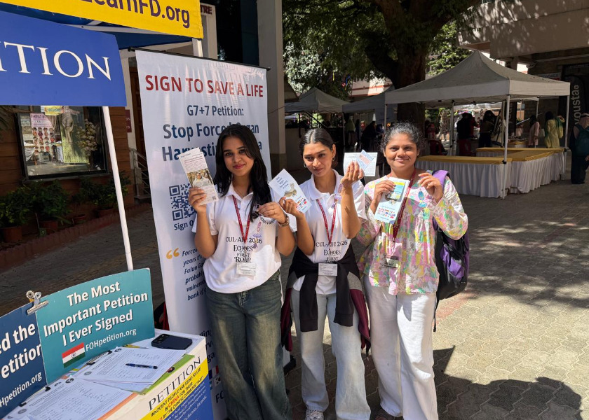 Image for article Индийские студенты узнают о преследовании Фалунь Дафа в Китае