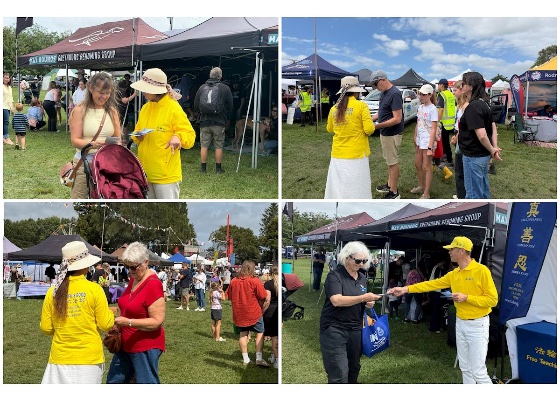 Image for article Люди узнают о Фалунь Дафа на фермерской ярмарке Кумеу в Новой Зеландии