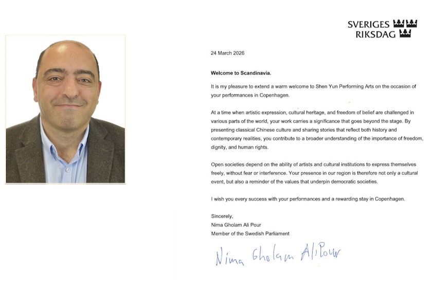 Image for article Член парламента Швеции желает Shen Yun большого успеха